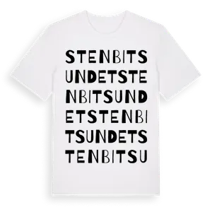 Stenbitsundet ordlek t-shirt – ekologisk bomull t-shirt från Pinshirt