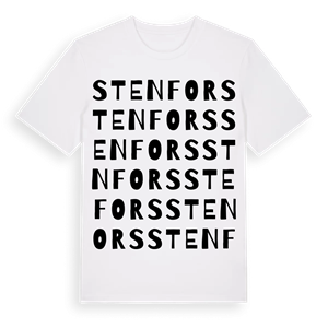 Stenfors ordlek t-shirt – ekologisk bomull t-shirt från Pinshirt