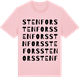Pink Cotton t-shirt med Stenfors ordlek t-shirt