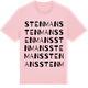 Pink Cotton t-shirt med Stenmans ordlek t-shirt