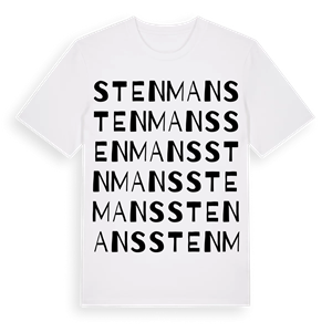 Stenmans ordlek t-shirt – ekologisk bomull t-shirt från Pinshirt