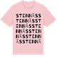 Pink Cotton t-shirt med Stennäs ordlek t-shirt