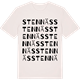 Vintage White t-shirt med Stennäs ordlek t-shirt