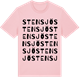 Pink Cotton t-shirt med Stensjö ordlek t-shirt