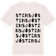 Vintage White t-shirt med Stensjö ordlek t-shirt