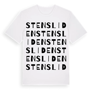 Stensliden ordlek t-shirt – ekologisk bomull t-shirt från Pinshirt