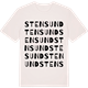 Vintage White t-shirt med Stensund ordlek t-shirt