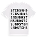 White t-shirt med Stensund ordlek t-shirt