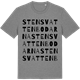 Mid Heather Gray t-shirt med Stensvattenbodarna ordlek t-shirt