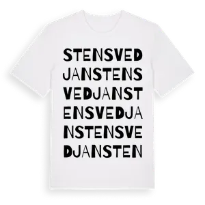 Stensvedjan ordlek t-shirt – ekologisk bomull t-shirt från Pinshirt