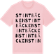 Pink Cotton t-shirt med Stintbäcken ordlek t-shirt
