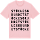 Pink Cotton t-shirt med Stöckesgrundet ordlek t-shirt