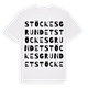 White t-shirt med Stöckesgrundet ordlek t-shirt