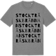 Mid Heather Gray t-shirt med Stockträskbrännan ordlek t-shirt