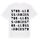 Stor-Klössanden ordlek t-shirt