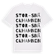 White t-shirt med Stor-Snäckhamnen ordlek t-shirt