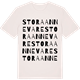 Vintage White t-shirt med Stora Annevare ordlek t-shirt