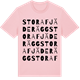 Pink Cotton t-shirt med Stora Fjäderägg ordlek t-shirt