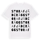 Stora Fjäderägg ordlek t-shirt