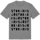 Mid Heather Gray t-shirt med Storarmsjö ordlek t-shirt