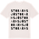 Vintage White t-shirt med Storarmsjö ordlek t-shirt