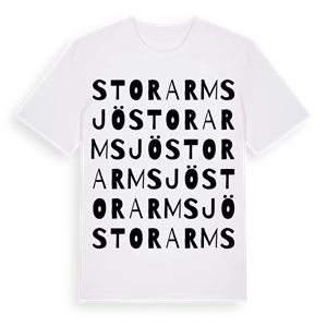 Storarmsjö ordlek t-shirt – ekologisk bomull t-shirt från Pinshirt