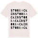 Vintage White t-shirt med Storbacken ordlek t-shirt