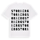 White t-shirt med Storberg ordlek t-shirt