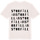 Vintage White t-shirt med Storfällan ordlek t-shirt