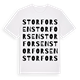 White t-shirt med Storforsen ordlek t-shirt