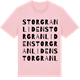 Pink Cotton t-shirt med Storgranliden ordlek t-shirt