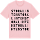 Pink Cotton t-shirt med Storklinten ordlek t-shirt