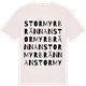 Vintage White t-shirt med Stormyrbrännan ordlek t-shirt