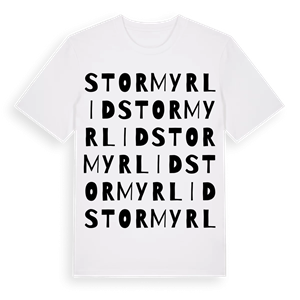 Stormyrlid ordlek t-shirt – ekologisk bomull t-shirt från Pinshirt