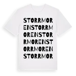 Storrmoren ordlek t-shirt – ekologisk bomull t-shirt från Pinshirt