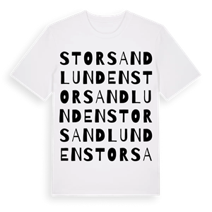 Storsandlunden ordlek t-shirt – ekologisk bomull t-shirt från Pinshirt