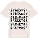 Vintage White t-shirt med Storsävarträsk ordlek t-shirt