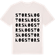 Vintage White t-shirt med Storskog ordlek t-shirt