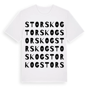 Storskog ordlek t-shirt – ekologisk bomull t-shirt från Pinshirt