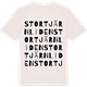Vintage White t-shirt med Stortjärnliden ordlek t-shirt