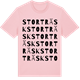 Pink Cotton t-shirt med Storträsk ordlek t-shirt