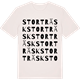 Vintage White t-shirt med Storträsk ordlek t-shirt