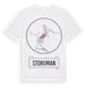 White t-shirt med Storuman t-shirt