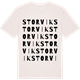Vintage White t-shirt med Storvik ordlek t-shirt