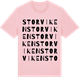 Pink Cotton t-shirt med Storviken ordlek t-shirt
