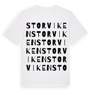 Storviken ordlek t-shirt – ekologisk bomull t-shirt från Pinshirt