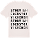 Vintage White t-shirt med Storvikheden ordlek t-shirt