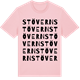 Pink Cotton t-shirt med Stövern ordlek t-shirt