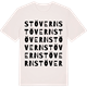 Vintage White t-shirt med Stövern ordlek t-shirt
