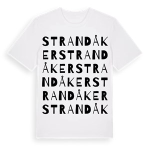 Strandåker ordlek t-shirt – ekologisk bomull t-shirt från Pinshirt